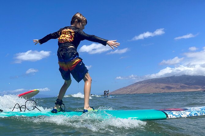 Hawaiian-owned and Operated Surf Lessons in Kihei, Maui - Practicing in the Water