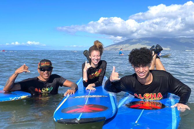 Hawaiian-owned and Operated Surf Lessons in Kihei, Maui - A Good Fit for Families and First-Time Surfers