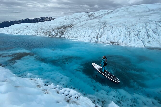 Helicopter and Glacier Paddle Boarding -PRIVATE - Fitness, clothing, and practical limits