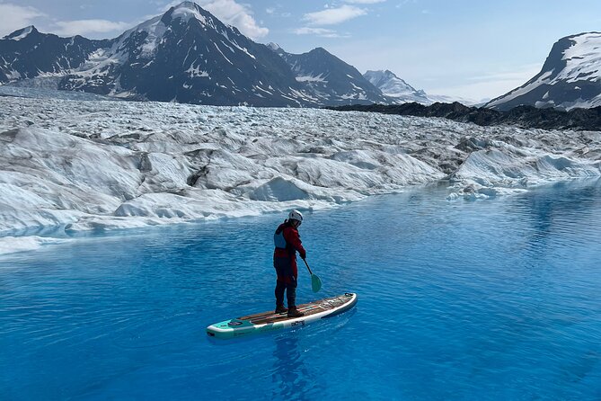 Helicopter and Glacier Paddle Boarding -PRIVATE - Weather planning and the risk of a canceled flight