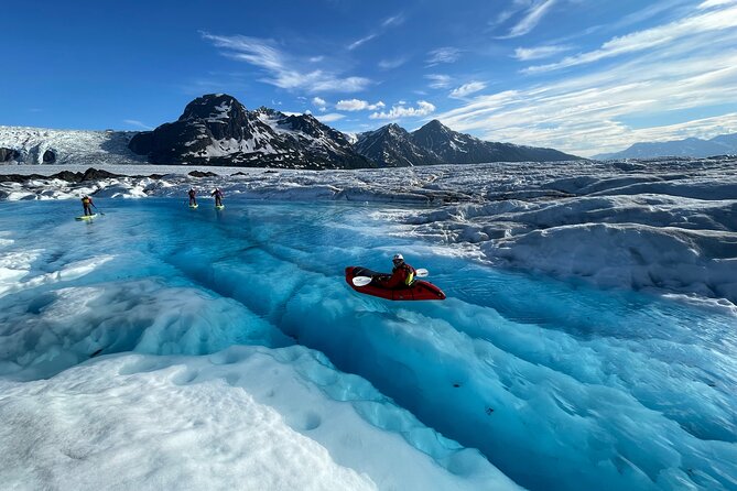 Helicopter and Glacier Paddle Boarding -PRIVATE - Who will enjoy this Alaska glacier tour