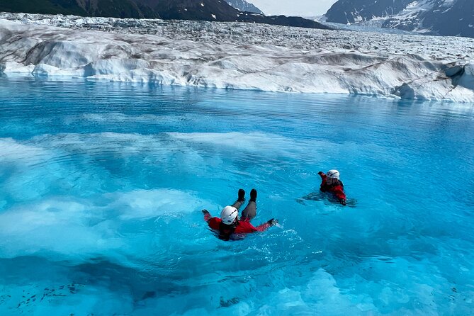 Helicopter and Glacier Paddle Boarding -PRIVATE - Paddle boarding, swimming, and exploring meltwater