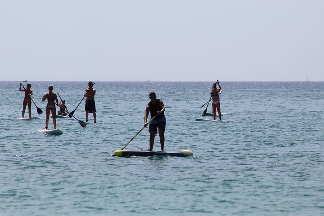 Initiation or journey in Stand Up Paddel (SUP) in El Campello (Alicante) - Why the five-person teaching ratio matters
