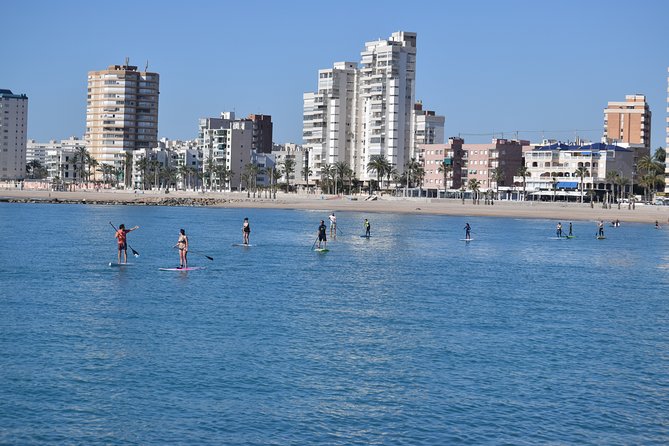 Initiation or journey in Stand Up Paddel (SUP) in El Campello (Alicante) - Your first minutes on the board
