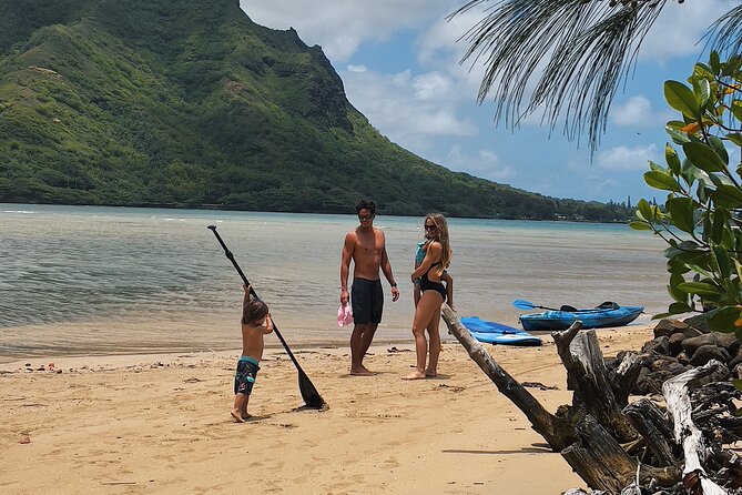 Kahana Bay River to Ocean: Kayak and Stand Up Paddle Board Rental - Beach time, rope swings, and an unhurried pace