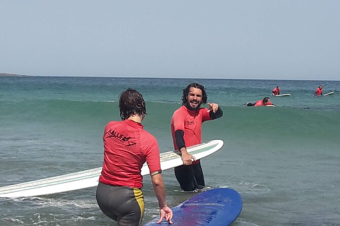 Kalufa Surf School in Caleta de Famara, Lanzarote - Instruction for beginners and stronger surfers