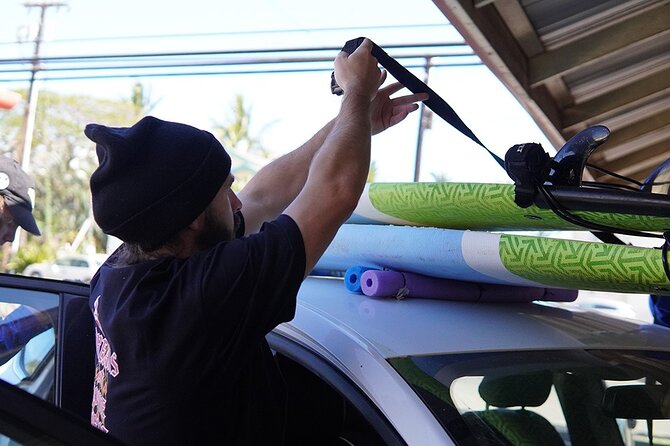 Kaua’i Surfboard Rentals - Carrying the Board to Your Surf Spot
