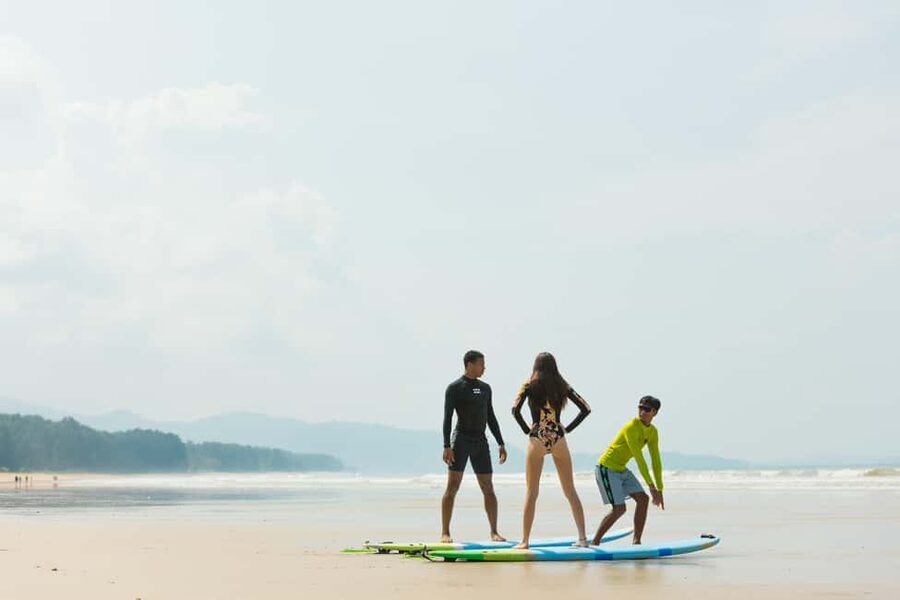 Khao Lak: 1.5-Hour Small Group Surfing Experience - The 30-minute beach lesson comes first