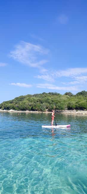 Ksamil islands: Stand-Up Paddle Tour (SUP Tour) - The beach break and coffee stop