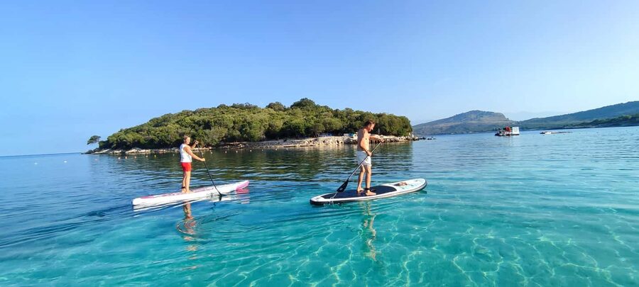 Ksamil islands: Stand-Up Paddle Tour (SUP Tour) - Meeting Ari at Kristal Seafood Restaurant