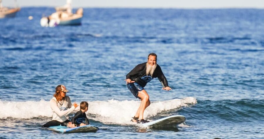Lahaina: Group Surf Lessons for Beginners - Moving into Lahaina’s warm water