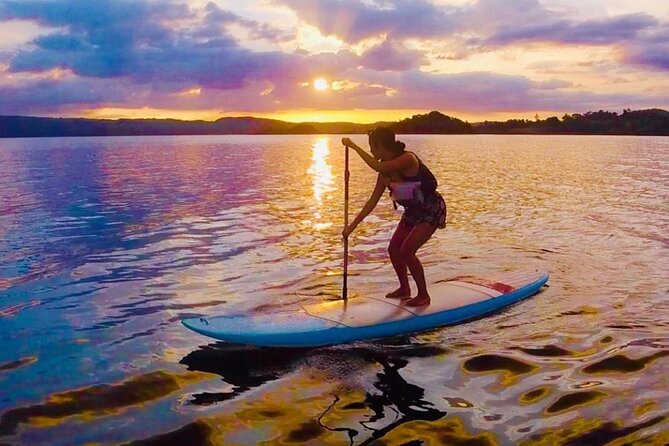 Lake Arenal Private Paddle Board Experience - Pausing for fruit, refreshments, and lake sounds