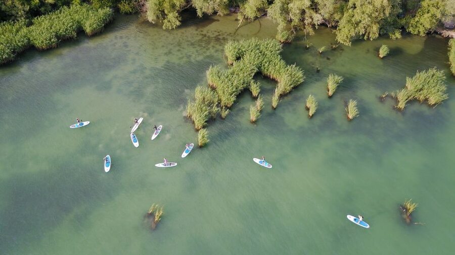 Lake Balaton: Paddle Board Tour of Tihany National Park - Arriving at Club Tihany and the SUP Center