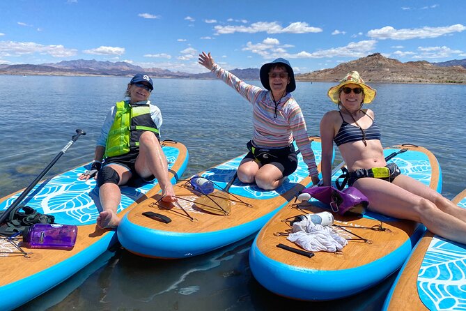 Lake Mead Stand-Up Paddleboard Tour—Explore Boulder Island - Paddling toward Boulder Island