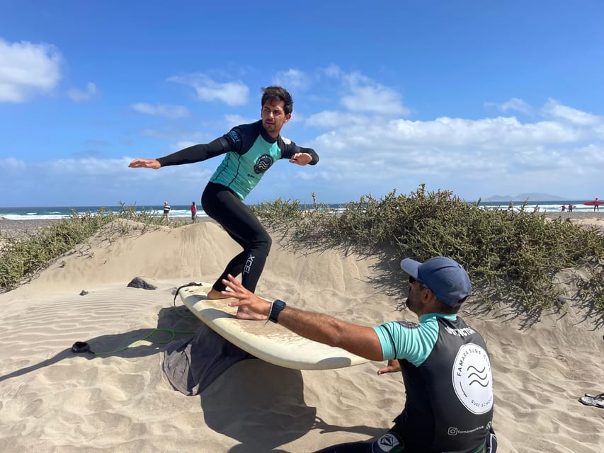 Lanzarote: dynamic surf lessons with friends or private lessons in Famara - Why the weather can change your class time
