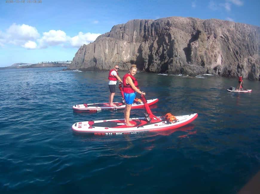 Lanzarote: Electric Paddle Surf and Snorkel Excursion at Papagayo Beach - Forty-five minutes among fish and rocky coves