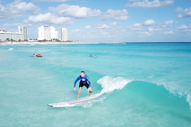 Learn to Surf in 1 Easy Lesson in Cancún - Your first attempts in the water