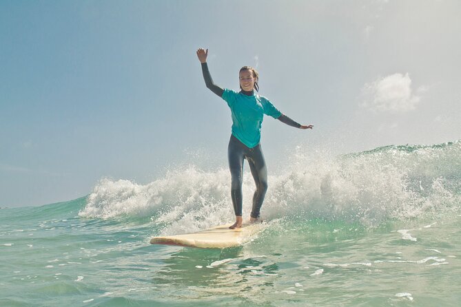 Learn to surf on the endless beaches in southern Fuerteventura - Four possible beach settings