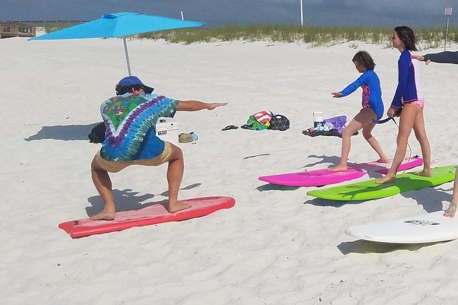 Learn to Surf - Pensacola Beach - The land lesson that makes the water time count