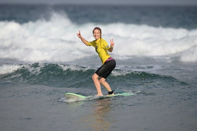 Learn to surf the most beautiful sandy beaches of Fuerteventura - What You Receive for $72.59