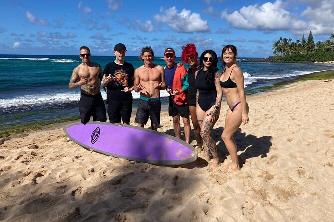 Learn to surf with a local big wave rider on the North Shore of Oahu - How much wave time will you get?