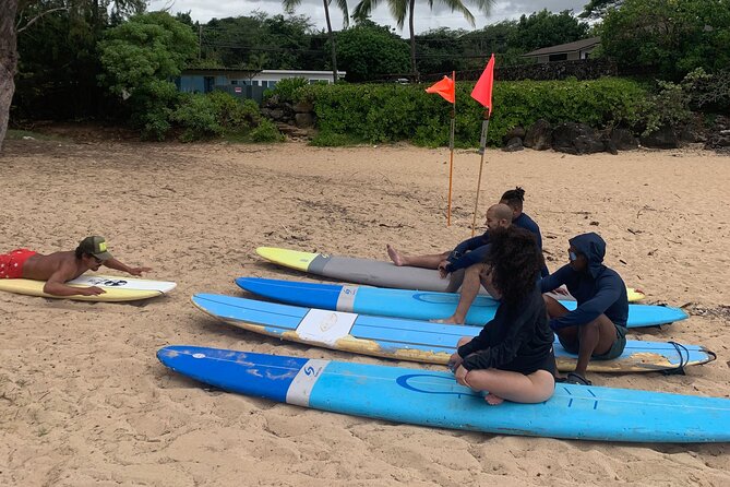 Learn to surf with a local big wave rider on the North Shore of Oahu - Families, teenagers, and nervous beginners