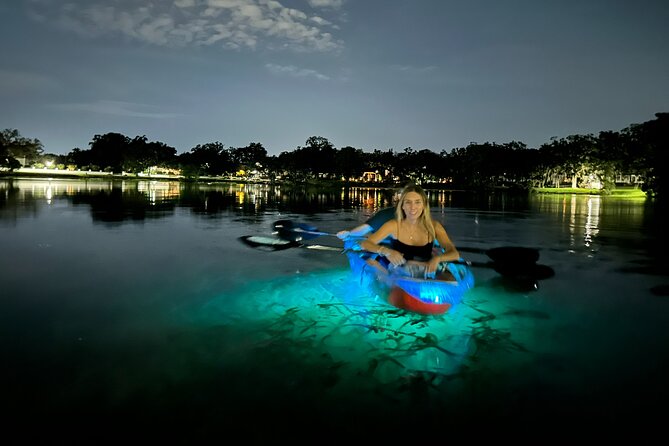 LED Glow in the Dark Clear Kayak or Paddleboard in Paradise - What the guides add to the experience