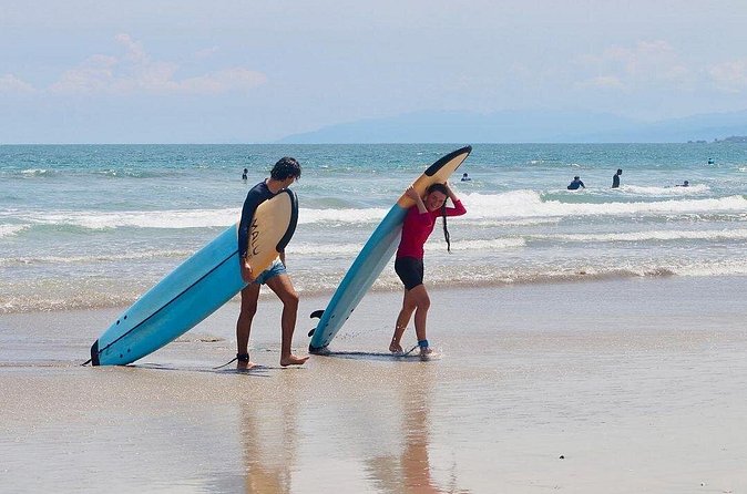 Legian Beach Bali Surf Lesson All Level 2 Hour with Pro Coach - What the included gear means for the price