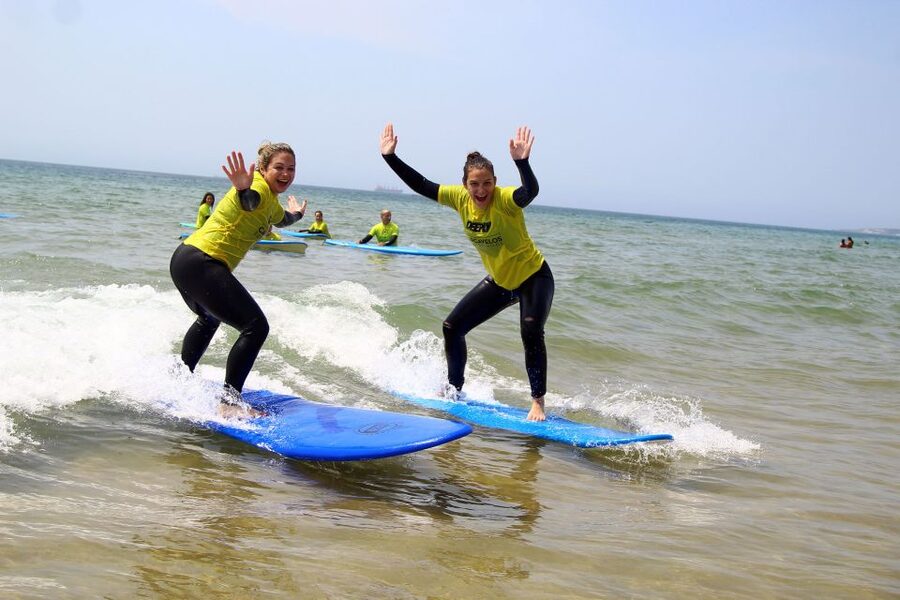 Lisbon: Guided Surfing Tour & Lessons - A Lisbon surf lesson with the beach chosen for the day