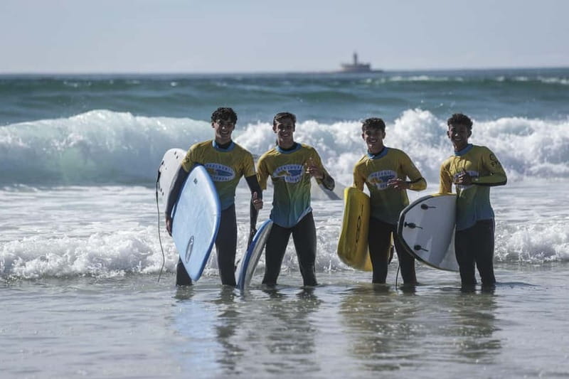 Lisbon: Surf Experience at Costa da Caparica - The beach warm-up and first surf lesson