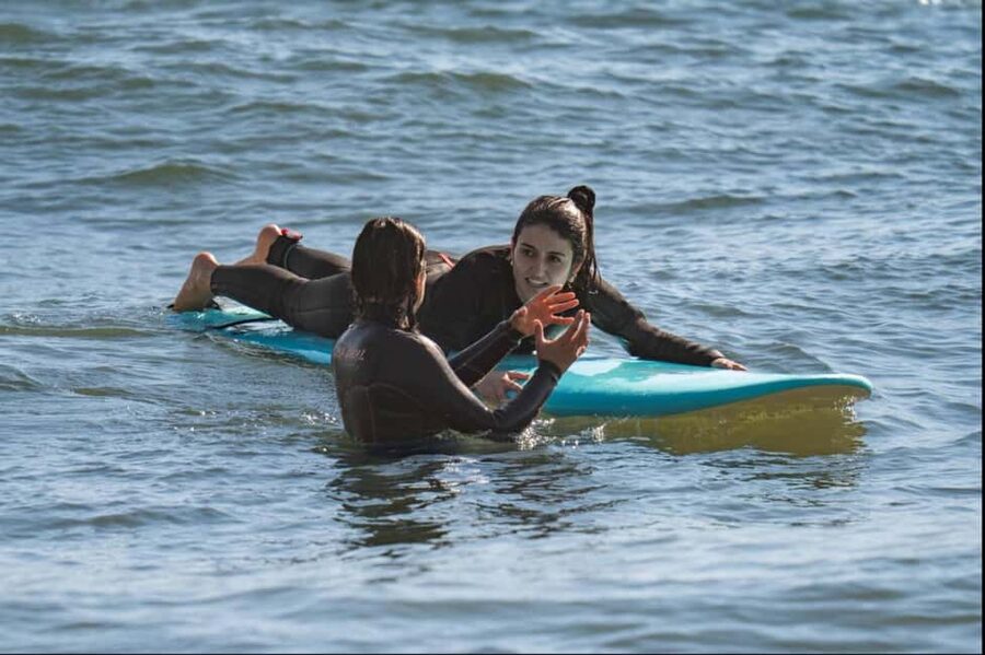 Lisbon Surf Guide - Surf class & Pick Up - Wetsuits, safety, and the first lesson on land