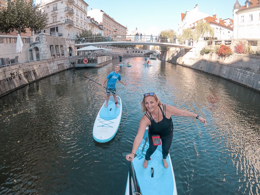 Ljubljana: Stand-Up Paddle Boarding Tour - Paddling from greenery toward the city