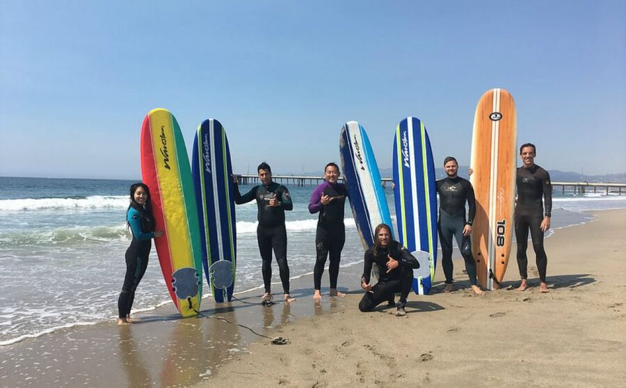 Los Angeles: Surfing Lesson in Venice Beach - The final rinse and return to Bicknell Avenue