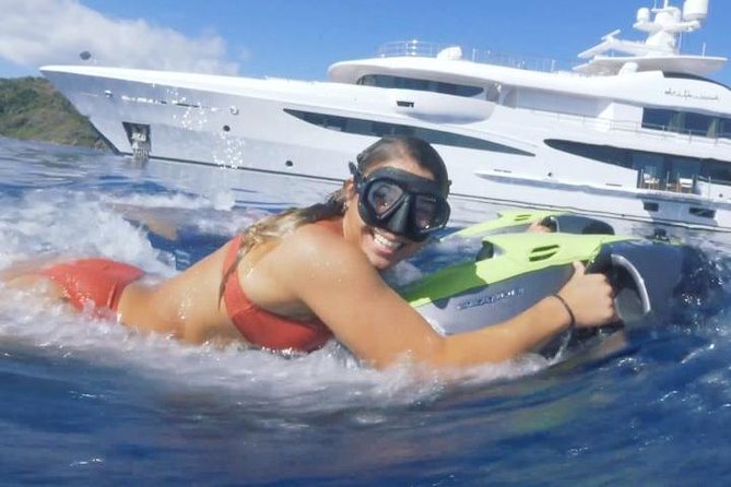 Luxury Water Toys Boat Tour ibiza - SEABOB- Paddle surf boards - A water-toy day rather than a standard Ibiza cruise