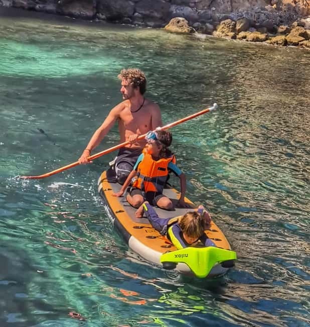 Mallorca: Private Watersports Boat. LUNCH Drinks SUP, Tubing - Key points to know before you book