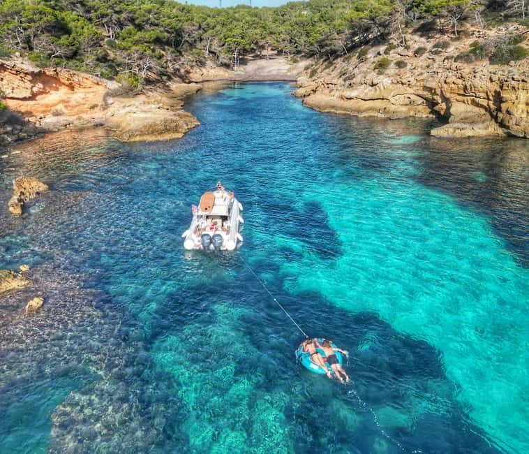 Mallorca: Private Watersports Boat. LUNCH Drinks SUP, Tubing - Why this private Mallorca charter works so well