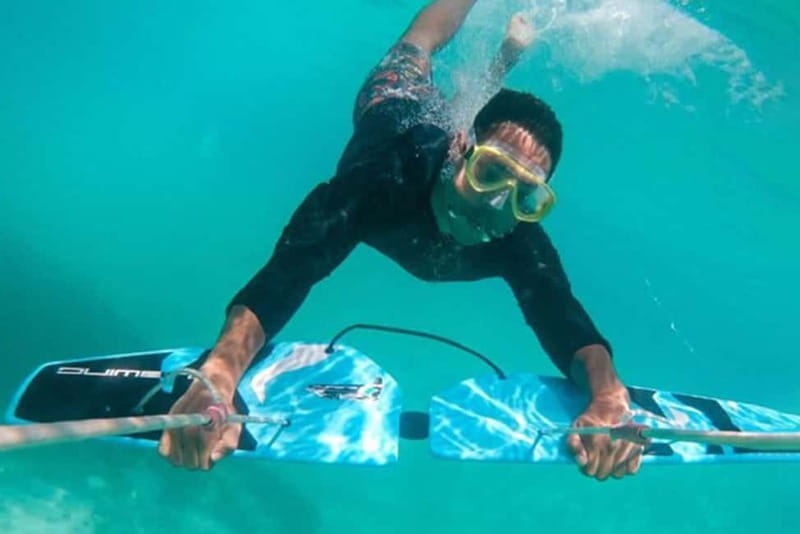 Mallorca: Private Watersports Boat. LUNCH Drinks SUP, Tubing - Portals Vells is the main event