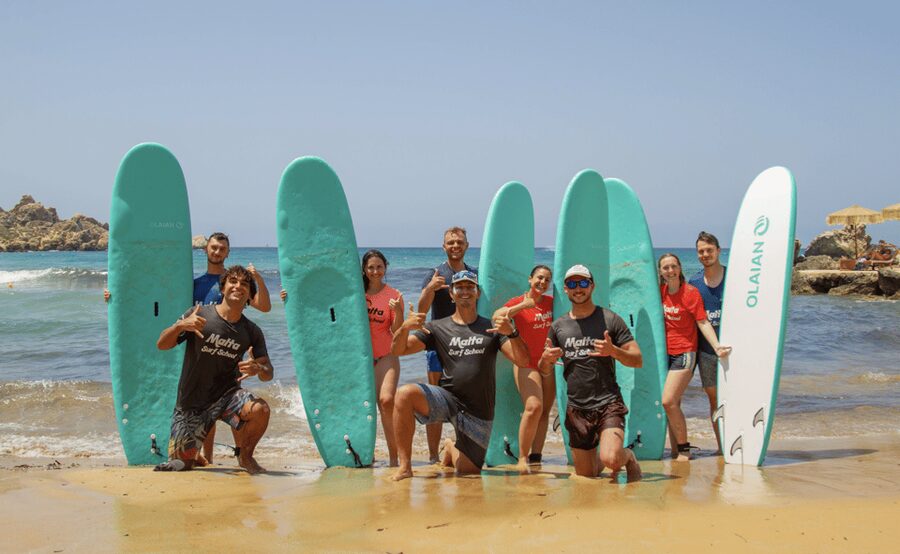 Malta Surf School, Beginner Surf Lessons - The first 10 minutes: board, beach, and safety