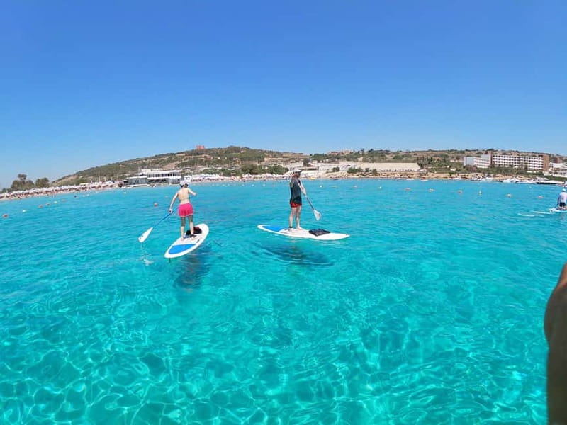Mellieha: Stand-Up Paddleboarding Lesson - Starting in the Middle of Ghadira Bay