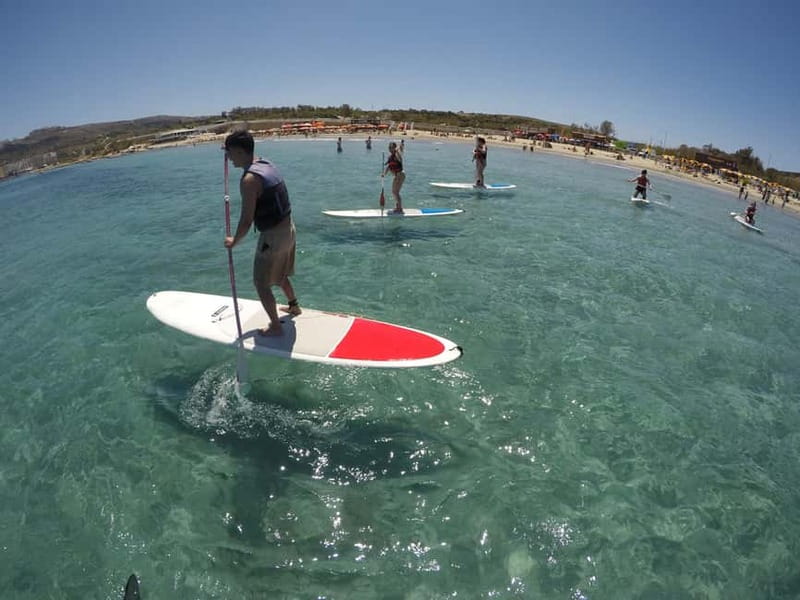 Mellieha: Stand-Up Paddleboarding Lesson - Getting Onto the Board and Finding Your Balance