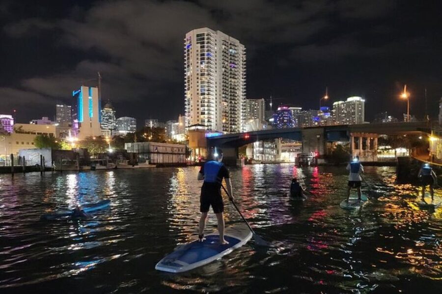 Miami: City Lights SUP or Kayak Night Tour - Choosing between a kayak and a stand-up paddleboard