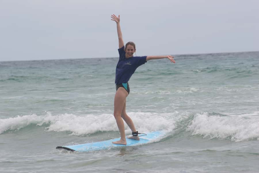 Miami: Group Surf Lesson - Meeting the surf van at Tallebudgera