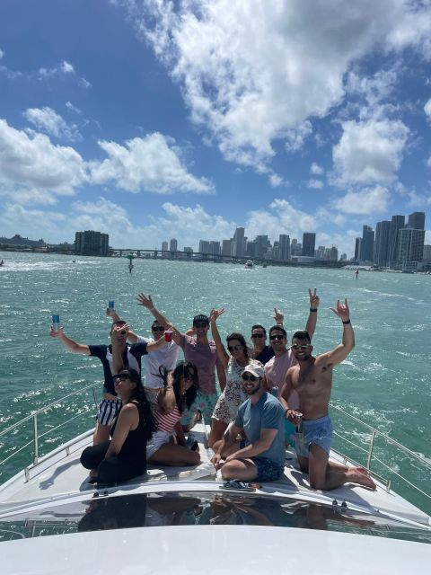 Miami Yacht Rental with Jetski, paddleboards, Inflatables - Star Island and Downtown Miami from the Water