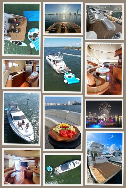 Miami Yacht Rental with Jetski, paddleboards, Inflatables - A Yacht Set Up for Socializing
