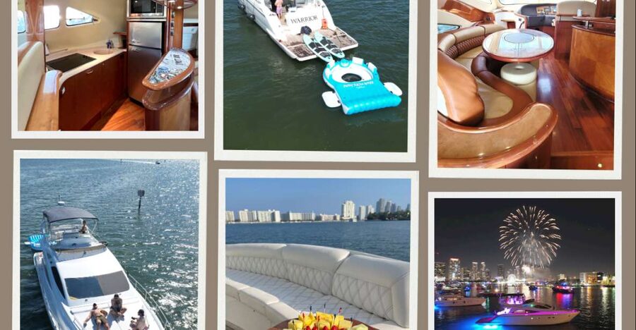 Miami Yacht Rental with Jetski, paddleboards, Inflatables - Is $1,500 Good Value for Up to 13?