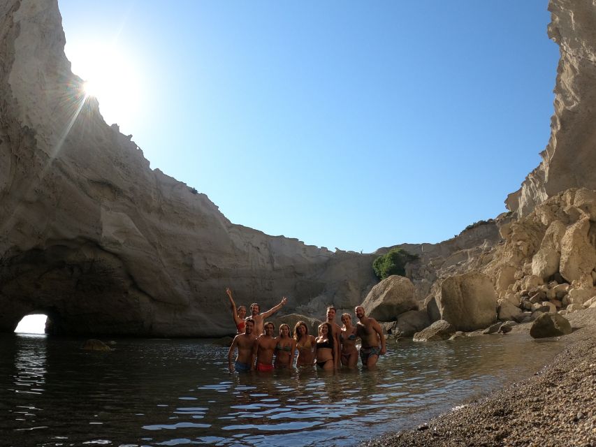 Milos: Full-Day Catamaran Cruise with Paddle Board - Cape Vani and the first swim at Kalogries
