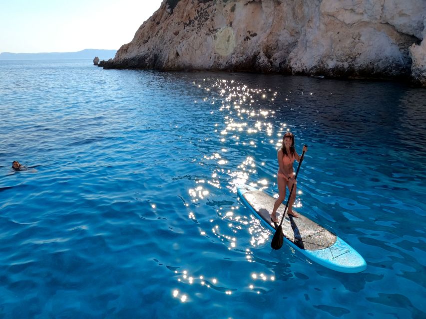 Milos: Full-Day Catamaran Cruise with Paddle Board - Food, drinks, and the small-group feel