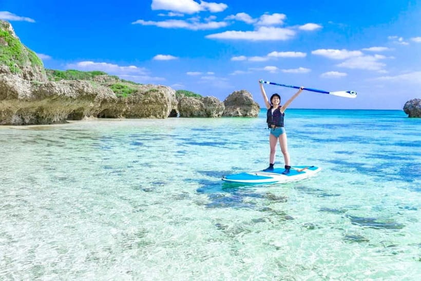 Miyako island: SUP or Canoe at Stunning Blue Beach - The guides and the beginner experience