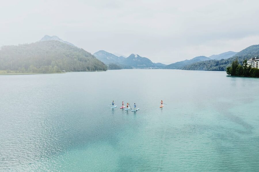 Mondsee: Stand-Up Paddle Board Rental and Instruction - The instruction before you paddle
