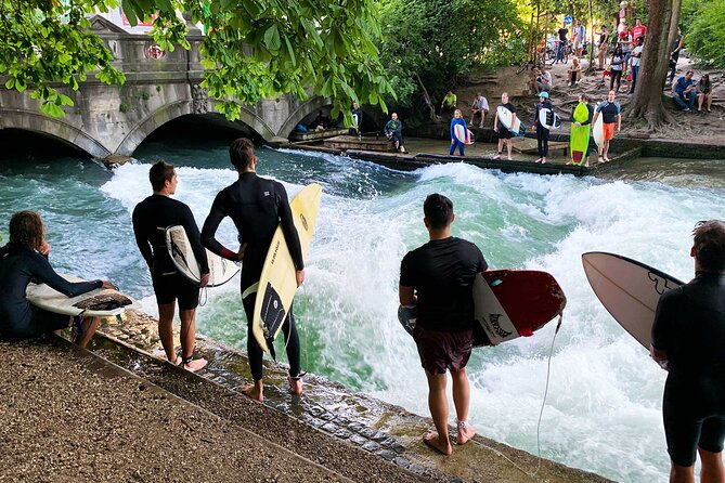 Munich: Surf Experience In Munich Eisbach River Wave -Germany - Meeting at Himmelreichstraße 2